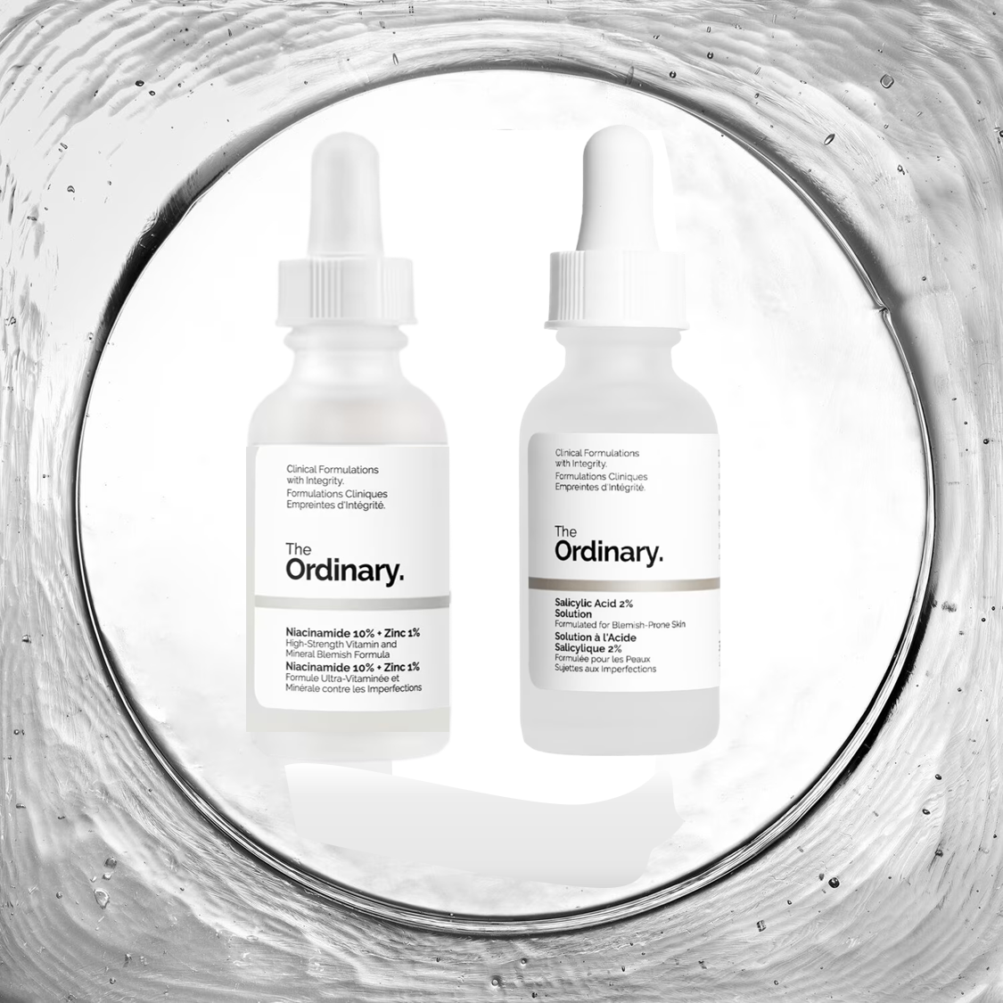 Kit Sérum Anti-Imperfections Acide Salicylique [30ml] + Niacinamide [30ml] - The ordinary