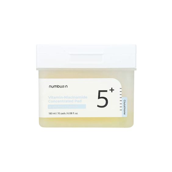 No.5 Vitamin-Niacinamide Concentrated Pad - Compresses imbibées de tonique éclaircissant [70 pads] - numbuzin