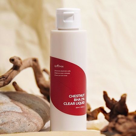 Flacon de Isntree Chestnut BHA 2% Clear Liquid avec acide salicylique et extrait de châtaigne - livraison partout au Maroc