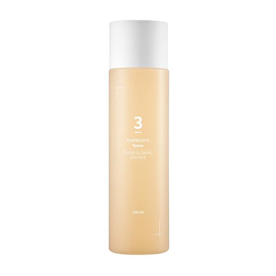 Flacon de Numbuzin No. 3 Super Glowing Essence Toner, tonique hydratant et raffermissant K-Beauty, avec livraison rapide au Maroc.