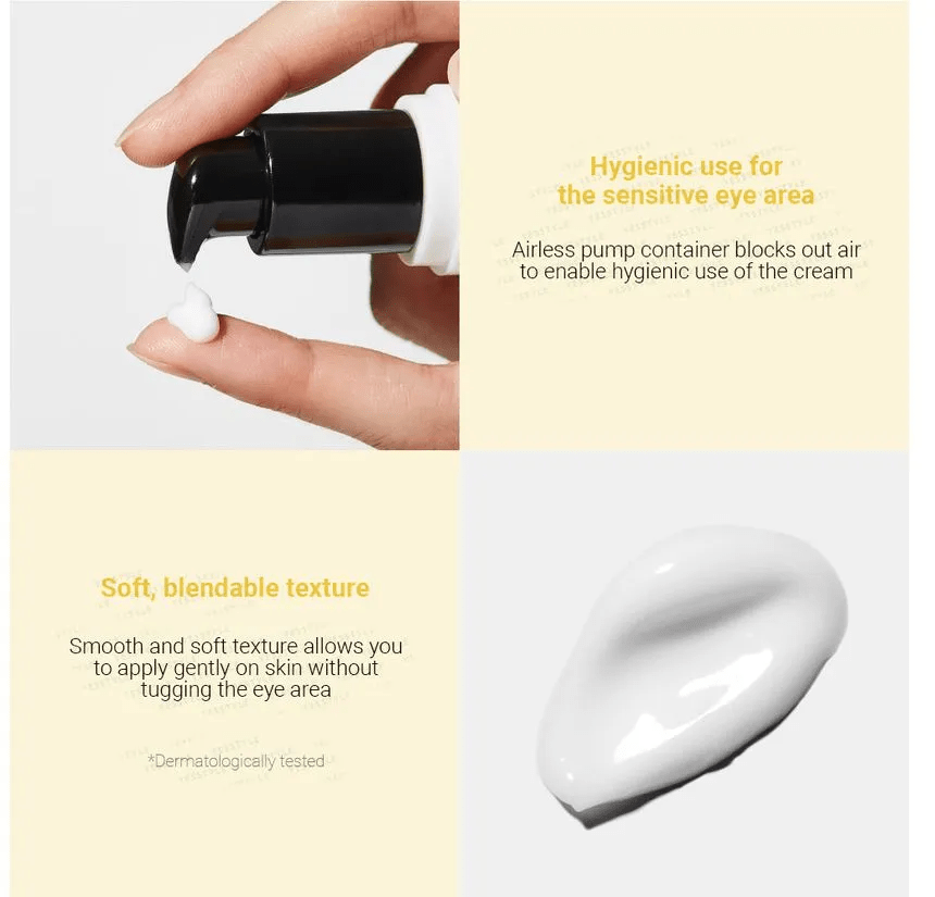 Image de la 'Advanced Snail Peptide Eye Cream' de COSRX, présentée dans un pot blanc avec un couvercle noir, sur un fond doux. Cette crème contour des yeux est enrichie avec du filtrat de sécrétion d'escargot et des peptides, conçue pour hydrater, réparer et rajeunir la zone délicate autour des yeux. Idéale pour les consommateurs au Maroc cherchant une solution efficace pour les signes de vieillissement autour des yeux, disponible sur Beauty-Care.ma.